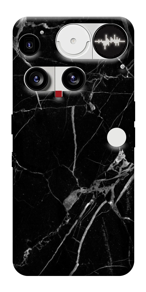 Чехол Черный мрамор для Nothing Phone (3)