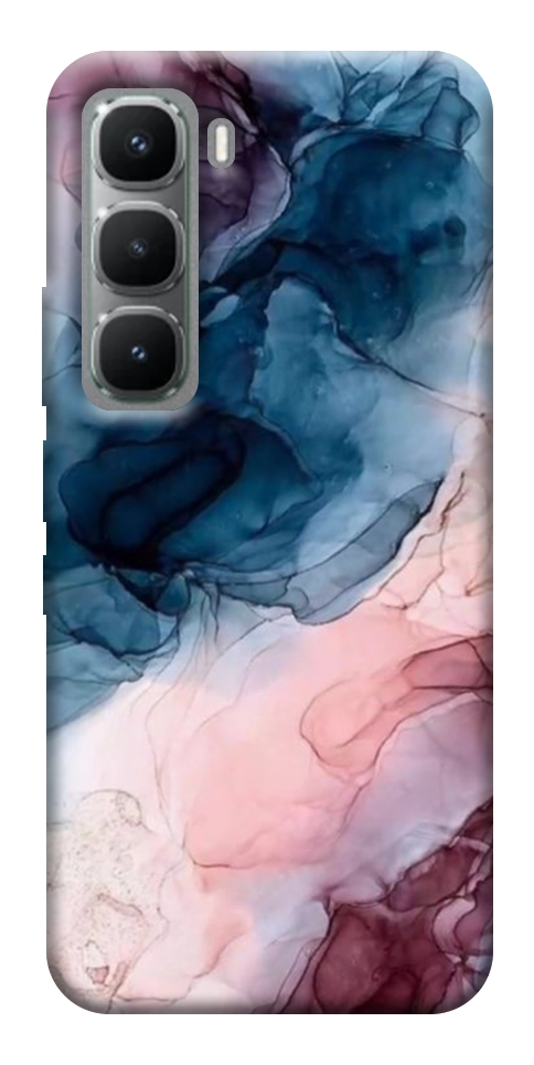 Чохол Рожево-блакитні розводи для Infinix Hot 60 Pro
