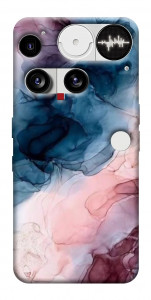 Чехол Розово-голубые разводы для Nothing Phone (3)