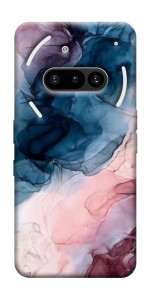 Чехол Розово-голубые разводы для Nothing Phone (3a)