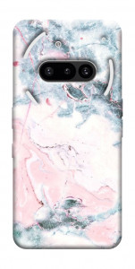 Чехол Розово-голубой мрамор для Nothing Phone (3a)
