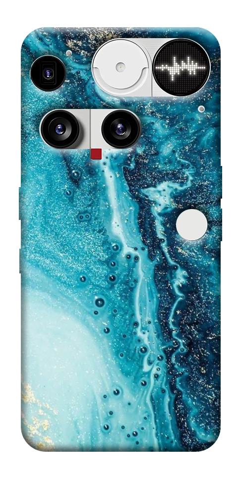 Чехол Голубая краска для Nothing Phone (3)
