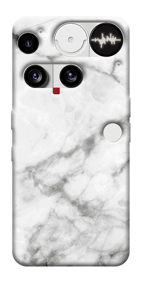 Чехол Белый мрамор 3 для Nothing Phone (3)