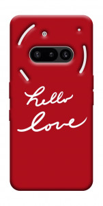 Чехол Hello love для Nothing Phone (3a)