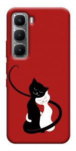 Чехол Влюбленные коты для Infinix Hot 60i