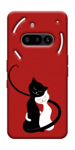 Чехол Влюбленные коты для Nothing Phone (3a)