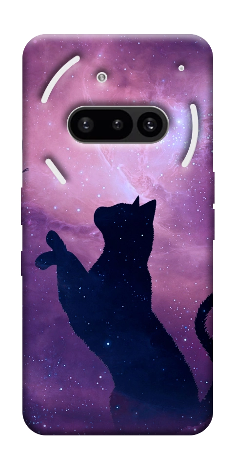 Чехол Кот и бабочка для Nothing Phone (3a)