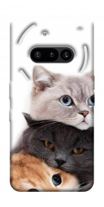 Чехол Три кота для Nothing Phone (3a)