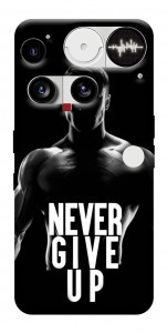 Чехол Never give up для Nothing Phone (3)