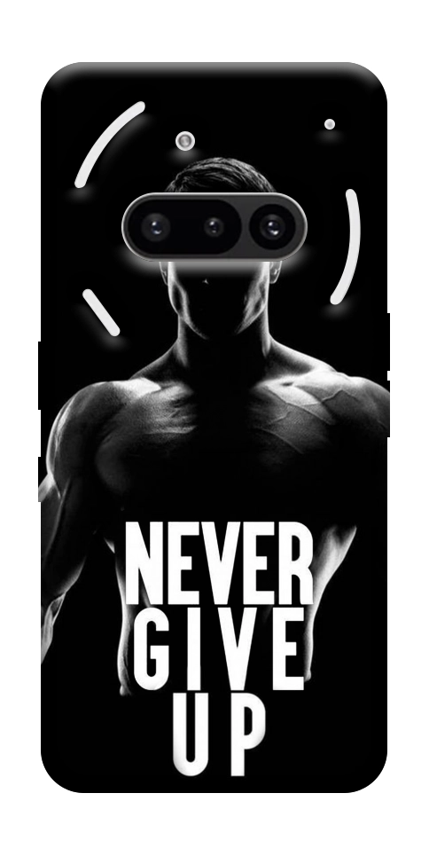 Чехол Never give up для Nothing Phone (3a)
