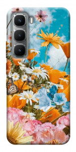 Чехол Летние цветы для Infinix Hot 60 Pro
