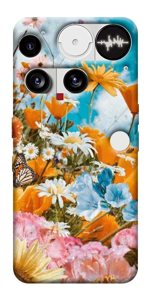 Чехол Летние цветы для Nothing Phone (3)