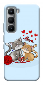 Чехол Два кота Love для Infinix Hot 60 Pro