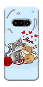 Чехол Два кота Love для Nothing Phone (3a)