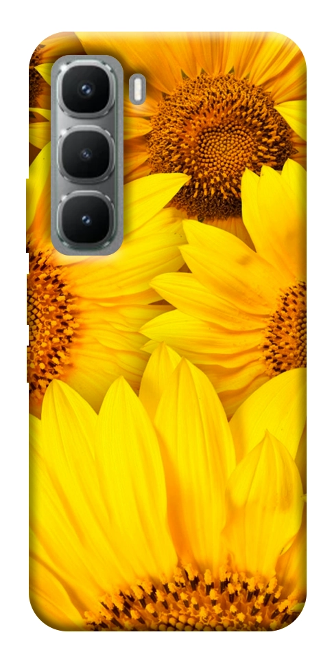 Чехол Букет подсолнухов для Infinix Hot 60 Pro