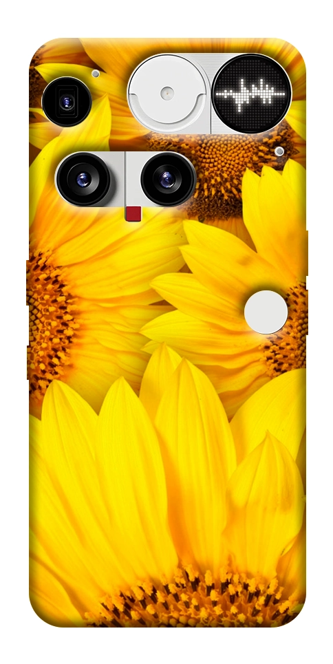Чехол Букет подсолнухов для Nothing Phone (3)