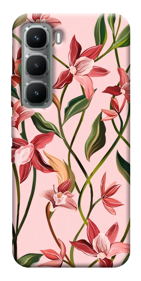 Чехол Floral motifs для Infinix Hot 60 Pro