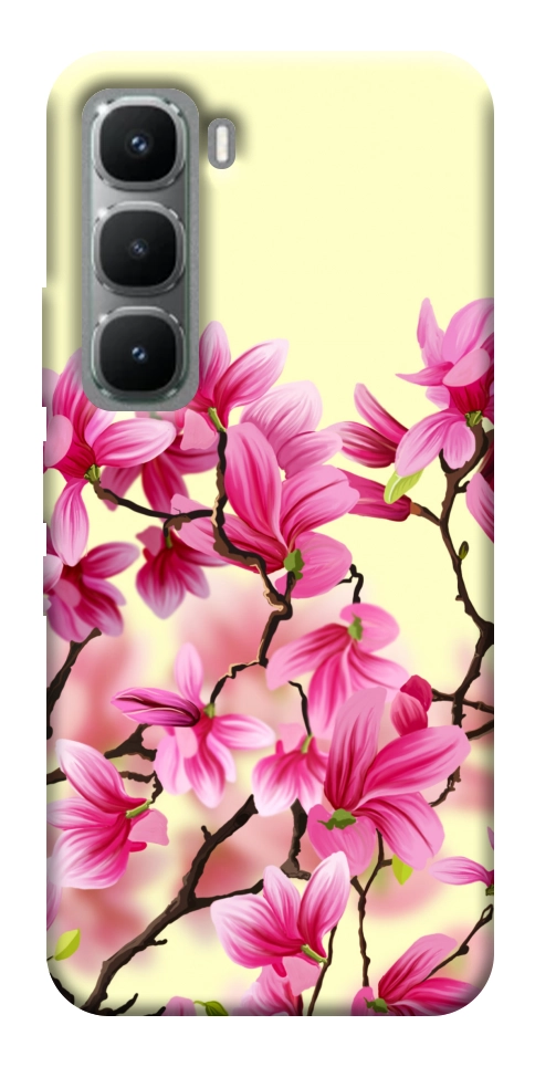 Чехол Цветы сакуры для Infinix Hot 60 Pro