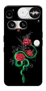 Чехол Snake in flowers для Nothing Phone (3)