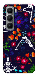 Чехол Yoga skeletons для Infinix Hot 60 Pro