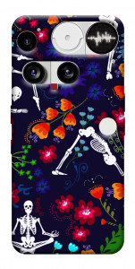 Чехол Yoga skeletons для Nothing Phone (3)