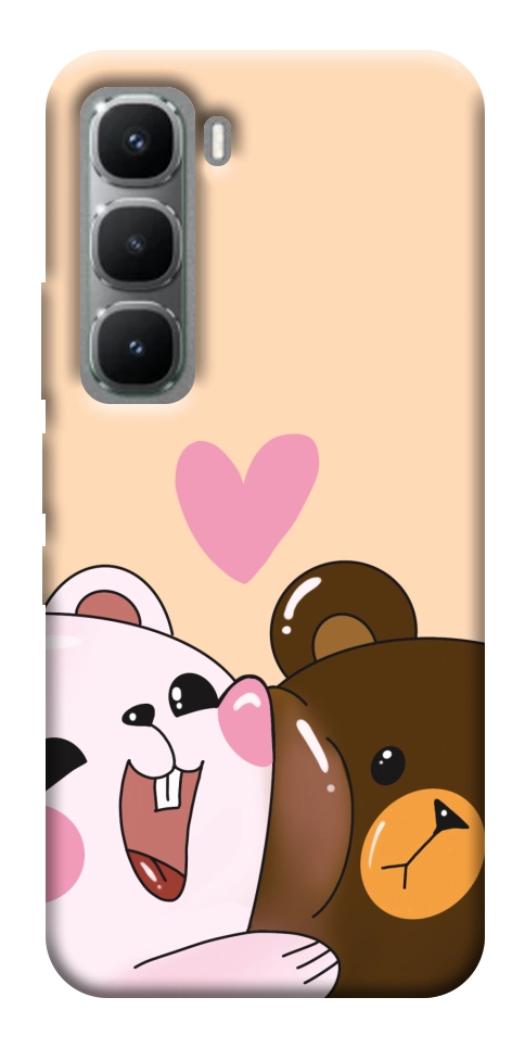 Чехол Медвежата для Infinix Hot 60 Pro
