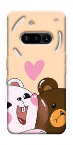 Чехол Медвежата для Nothing Phone (3a)