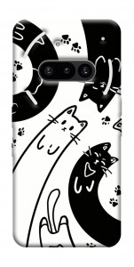 Чехол Черно-белые коты для Nothing Phone (3a)