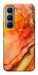 Чехол Красный коралл мрамор для Infinix Hot 60 Pro