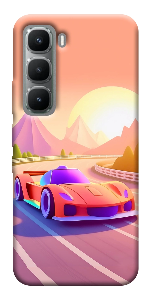 Чехол Машинка на закате для Infinix Hot 60 Pro
