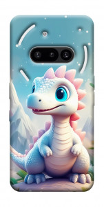 Чехол Белый дракоша для Nothing Phone (3a)