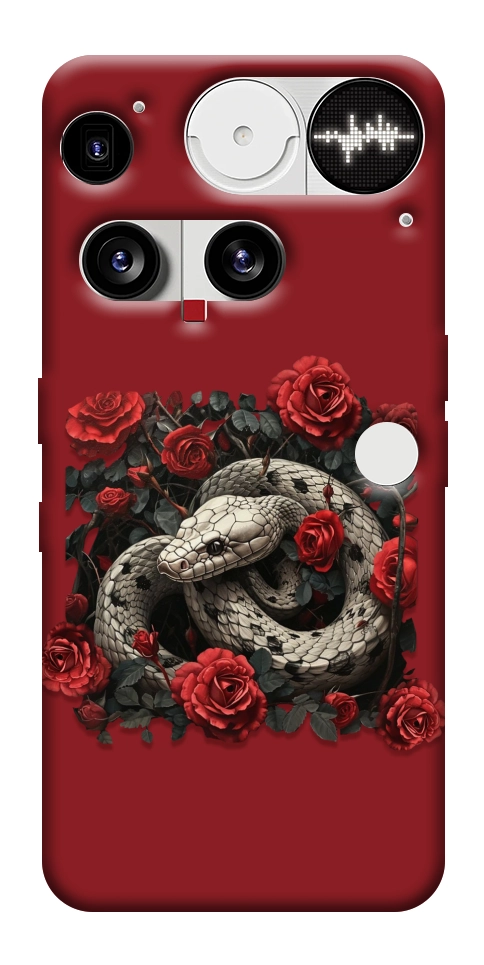 Чехол Roses snake для Nothing Phone (3)
