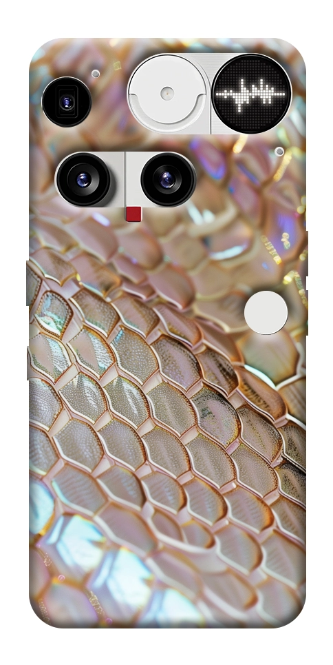 Чехол Gold snake skin для Nothing Phone (3)
