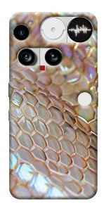 Чехол Gold snake skin для Nothing Phone (3)