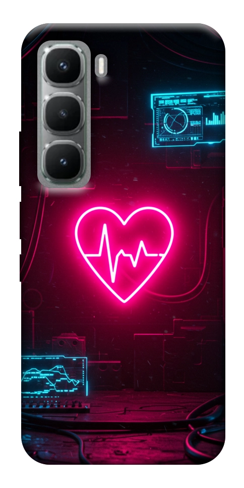 Чехол Neon heart для Infinix Hot 60 Pro