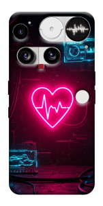 Чехол Neon heart для Nothing Phone (3)