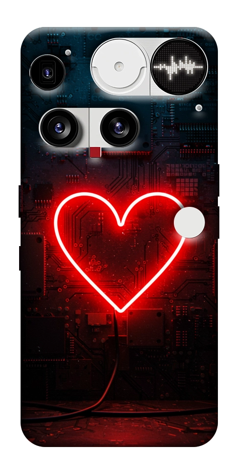 Чехол Яркое сердце для Nothing Phone (3)