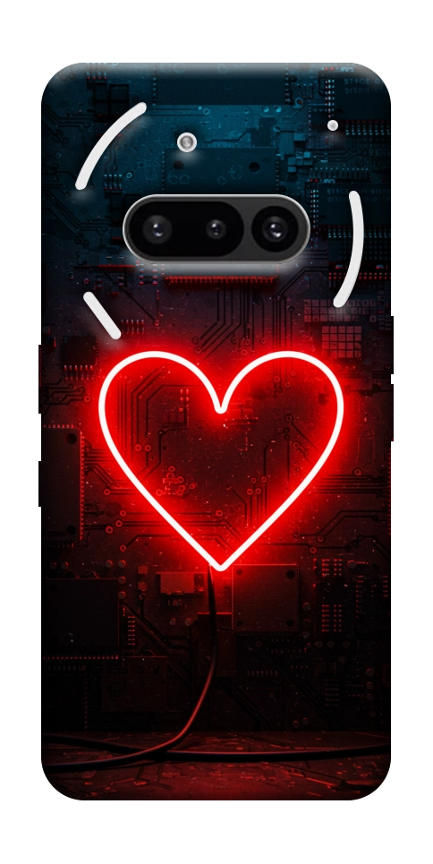 Чехол Яркое сердце для Nothing Phone (3a)