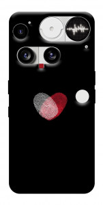Чехол Fingerprint heart для Nothing Phone (3)