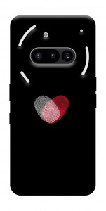 Чохол Fingerprint heart для Nothing Phone (3a)