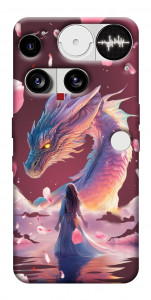Чехол Girl and dragon для Nothing Phone (3)