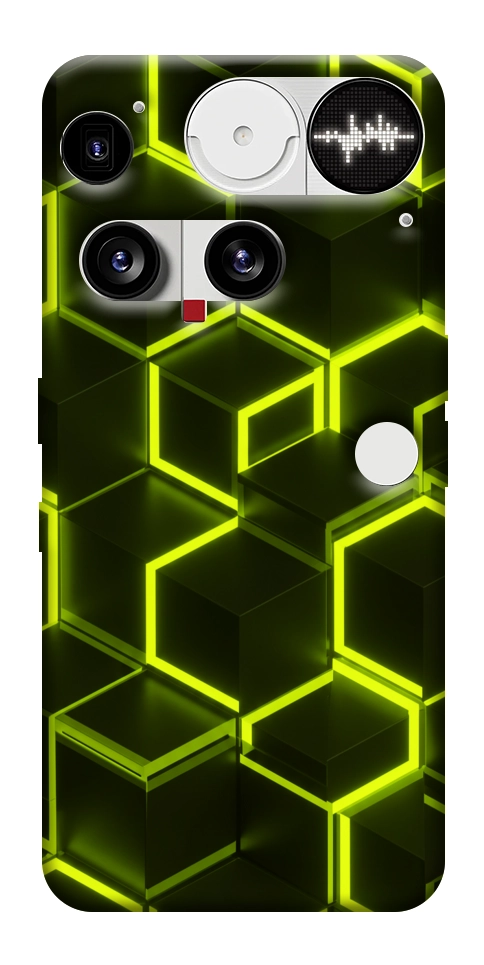Чехол Neon hexagon для Nothing Phone (3)