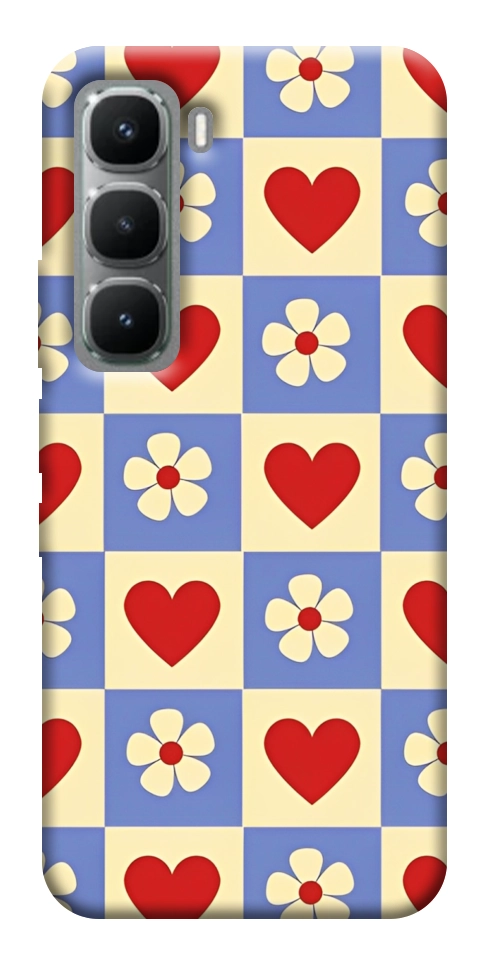 Чохол Серця-квіточки для Infinix Hot 60 Pro+