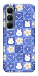 Чехол Кролики-цветочки для Infinix Hot 60 Pro