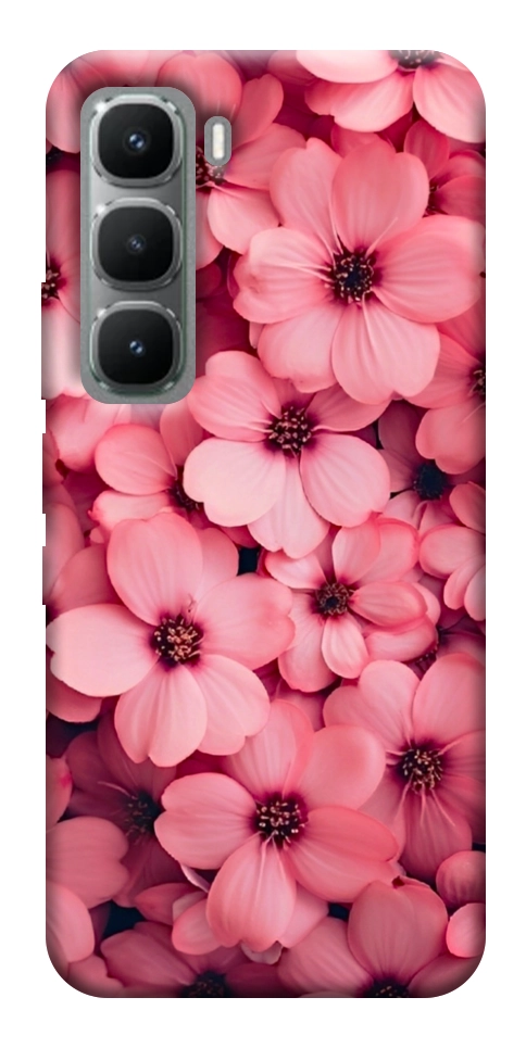 Чехол Pink flowers для Infinix Hot 60 Pro