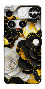 Чехол Flower black-white для Nothing Phone (3)