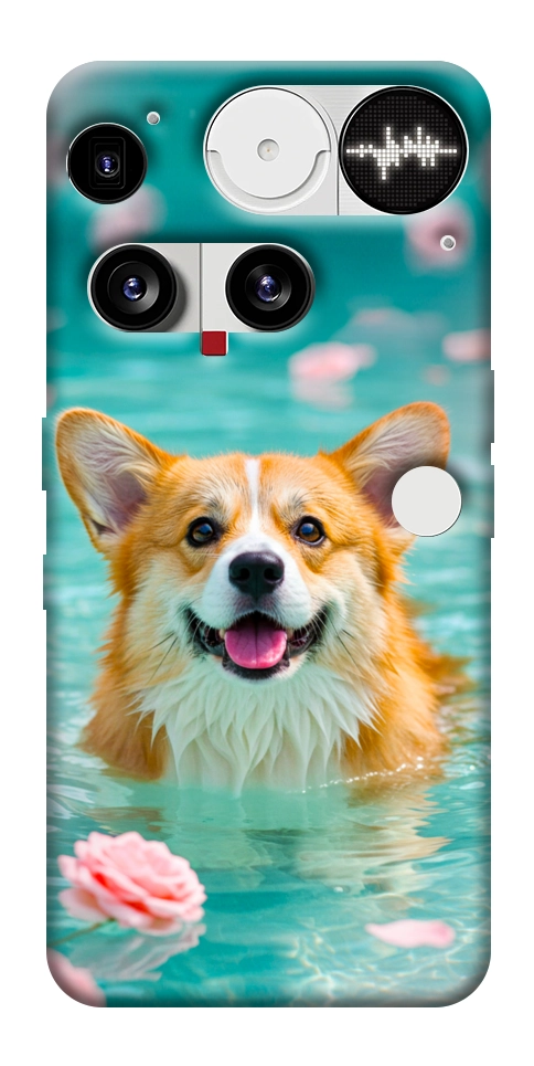 Чехол Swimming corgi для Nothing Phone (3)