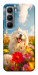 Чехол Happy dog in flowers для Infinix Hot 60 Pro