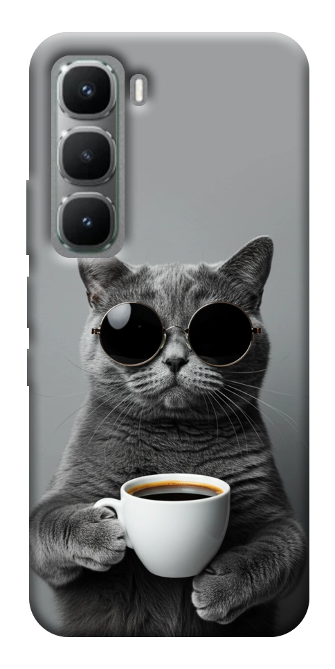 Чехол Grey cat coffee для Infinix Hot 60 Pro
