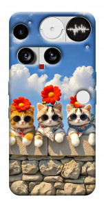 Чехол Flower cats для Nothing Phone (3)